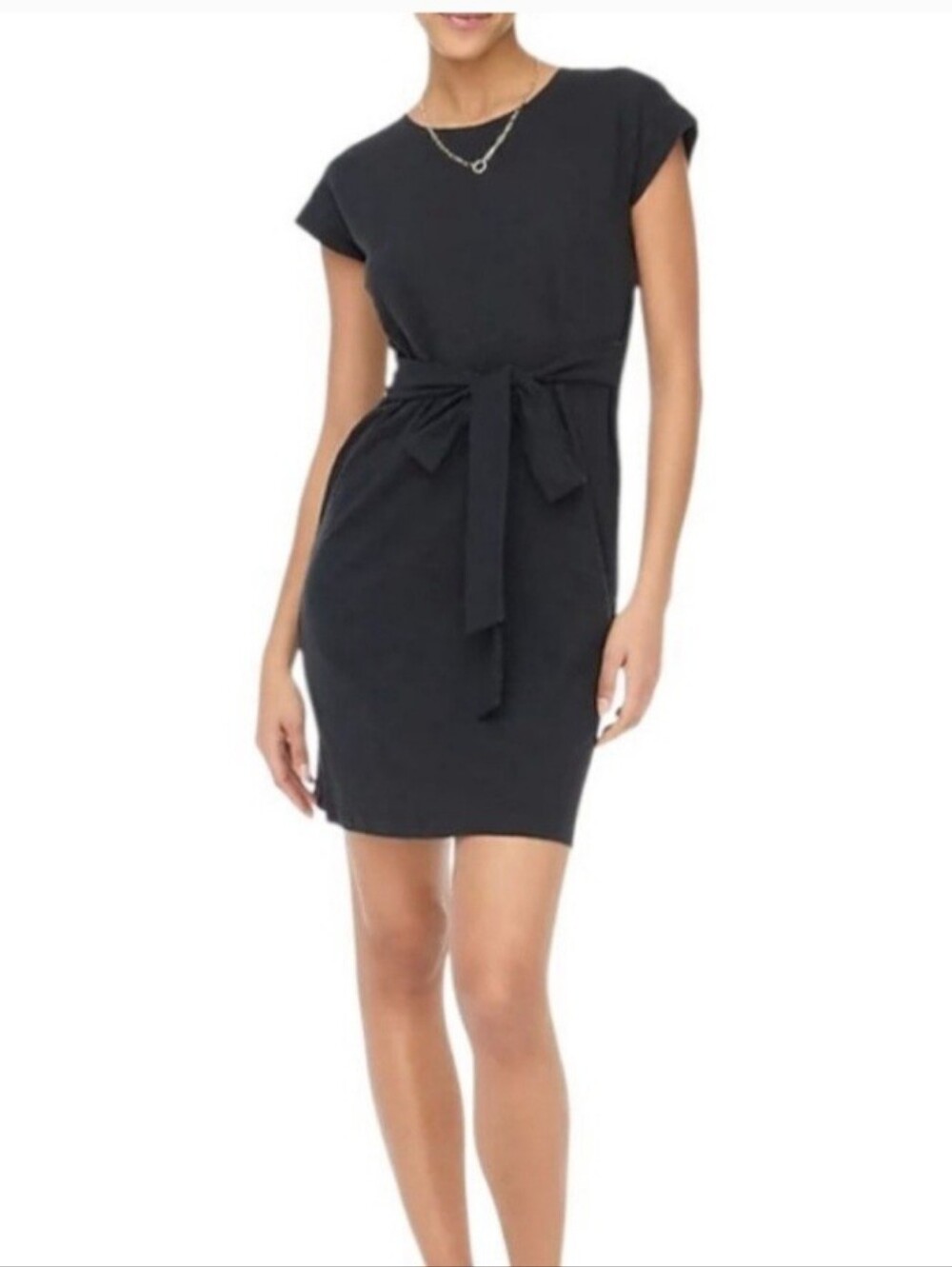 J-Crew Cap-Sleeve Tie-Waist Dress - Women